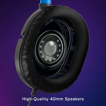 Imagen 3 de Turtle Beach Recon 50P Auriculares Gaming Estéreo con Micrófono Extraíble Negro/Azul para PS5, PS4, Xbox Series X|S, Xbox One, Nintendo Switch y PC