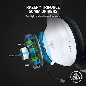 Imagen 2 de Razer Kaira Wireless Gaming Headset for Xbox Series X|S, Xbox One and PC - White