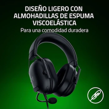 Imagen 5 de Razer BlackShark V2 X Auriculares Gaming con Cable para Xbox Series X|S, Xbox One, PS5, PS4, PC, Nintendo Switch - Negro