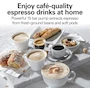 Miniatura de Hamilton Beach 40715 Cafetera Espresso y Cappuccino 15 Bar 2 Tazas Negro y Plata