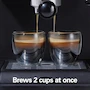 Miniatura de Hamilton Beach 40715 Cafetera Espresso y Cappuccino 15 Bar 2 Tazas Negro y Plata
