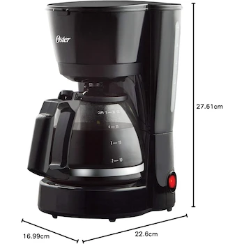 Imagen 2 de Oster Cafetera de 5 Tazas con Filtro Permanente BVSTDC05 Negro