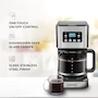 Miniatura de Chefman RJ14-12 Cafetera Programable de Goteo 12 Tazas Negro/Plata Acero Inoxidable con Jarra de Vidrio y Filtro Reutilizable