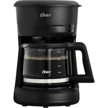 Imagen 3 de Oster Cafetera de Goteo 5 Tazas con Filtro Reutilizable Permanente, Función Pausa y Servir, Indicador Luminoso, Ventanilla de Nivel de Agua, Jarra de Vidrio con Medidas, Color Negro, Modelo BVSTDCS51B