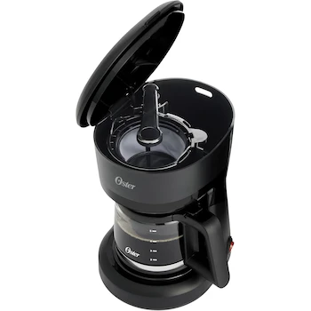 Imagen 5 de Oster Cafetera de Goteo 5 Tazas con Filtro Reutilizable Permanente, Función Pausa y Servir, Indicador Luminoso, Ventanilla de Nivel de Agua, Jarra de Vidrio con Medidas, Color Negro, Modelo BVSTDCS51B