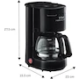 Miniatura de T-fal Heliora Petit CM3218MX Cafetera de Filtro Permanente Negra 0.6 L (4 tazas)
