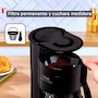 Miniatura de T-fal Heliora Petit CM3218MX Cafetera de Filtro Permanente Negra 0.6 L (4 tazas)
