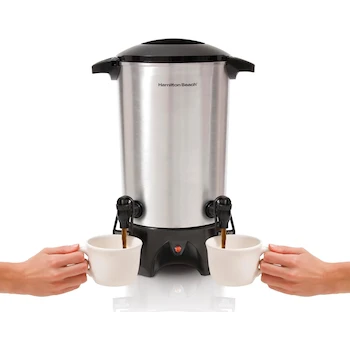 Imagen 4 de Hamilton Beach 40518 Cafetera de Urna Metálica de 45 Tazas con 2 Dispensadores Independientes