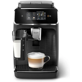 Imagen de referencia para Philips 2300 Series EP2330/10 Máquina de Espresso Totalmente Automática 4 Bebidas con Sistema LatteGo, SilentBrew, Molinillo 100% Cerámica, Pantalla Táctil a Color, Negro Mate