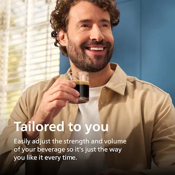 Imagen 2 de Philips 2300 Series EP2330/10 Máquina de Espresso Totalmente Automática 4 Bebidas con Sistema LatteGo, SilentBrew, Molinillo 100% Cerámica, Pantalla Táctil a Color, Negro Mate