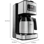 Miniatura de Oster Cafetera de Goteo Programable BVSTDCSC4404 8 Tazas Roja con Panel Táctil y Jarra de Vidrio