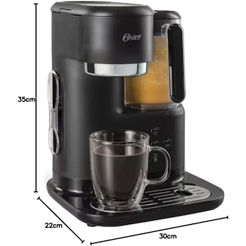Imagen 2 de Oster BVSTDC03B Cafetera para Espresso y Frappé con Licuadora 3 en 1 Negra