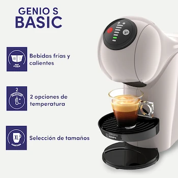 Imagen 4 de Krups Genio S Taupé Cafetera Multibebidas de Cápsulas Nescafé Dolce Gusto KP240AX0