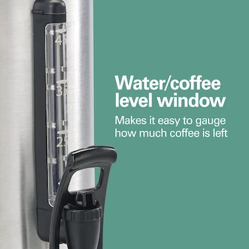 Imagen 5 de Hamilton Beach 40519 Urna Cafetera Eléctrica de 45 Tazas Acero Inoxidable