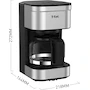 Miniatura de T-fal Elegance CM223DMX Cafetera de Goteo 7 Tazas con Jarra de Vidrio, Filtro Permanente Lavable y Sistema Antigoteo