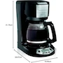 Miniatura de Hamilton Beach 49615 Cafetera Programable 12 Tazas Negra