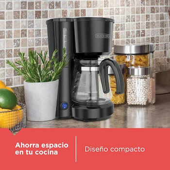 Imagen 2 de Black+Decker CM0701B Cafetera Eléctrica de Goteo 5 Tazas con Filtro Permanente Negra