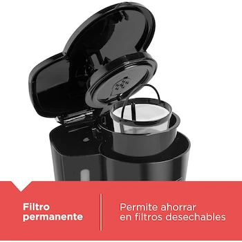 Imagen 4 de Black+Decker CM0701B Cafetera Eléctrica de Goteo 5 Tazas con Filtro Permanente Negra