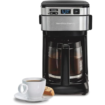 Imagen alusiva al producto Hamilton Beach 46310 Cafetera Programable de Fácil Acceso Frontal 12 Tazas Negra