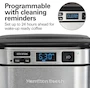 Miniatura de Hamilton Beach 46310 Cafetera Programable de Fácil Acceso Frontal 12 Tazas Negra