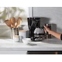 Miniatura de Hamilton Beach Cafetera Programable de 12 Tazas con Jarra de Vidrio, Negro y Plateado, Modelo 49465R