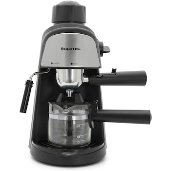 Imagen alusiva al producto TAURUS VIENA Cafetera Espresso Manual 1 Taza con Vaporizador Espumador de Leche y Jarra de Vidrio 240 ml