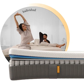 Imagen alusiva al producto Emma Colchón Hybrid Lite Individual 100x190 cm – Memory Foam y Resortes Pocket en Caja