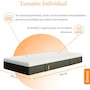 Miniatura de Emma Colchón Hybrid Lite Individual 100x190 cm – Memory Foam y Resortes Pocket en Caja