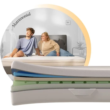 Imagen alusiva al producto Emma Colchón Matrimonial Comfort Memory Foam 135x190 cm con Tecnología Cut-Outs y Tecnología Alemana