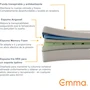 Miniatura de Emma Colchón Matrimonial Comfort Memory Foam 135x190 cm con Tecnología Cut-Outs y Tecnología Alemana