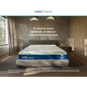 Imagen 2 de Luuna Original Suave Cooling Tech Colchón King Size Memory Foam 29 cm