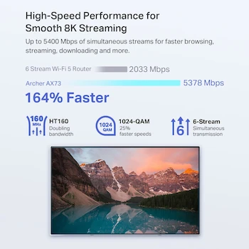 Imagen 3 de TP-Link Archer AX73 Router WiFi 6 AX5400 Doble Banda Gigabit Negro