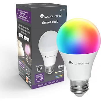 Imagen alusiva al producto Foco Inteligente WiFi Multicolor con Luz Blanca Ajustable Meross, RGB más Rango de Temperatura de Color 2700K a 6500K, 800 Lumens en Modo Blanco, 10W, Dimmeable desde Aplicación