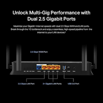 Imagen 5 de TP-Link Archer BE3600 Router WiFi 7 BE3600 de Doble Banda