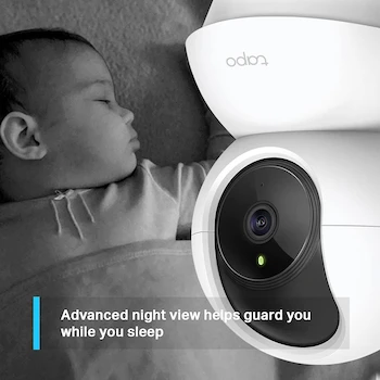 Imagen 3 de Tapo TC71 TP-Link Cámara de Seguridad Wi-Fi para Interiores 3MP Domo 360° Blanco