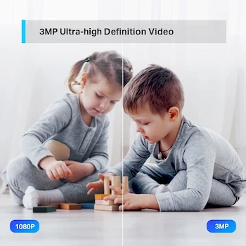 Imagen 4 de Tapo TC71 TP-Link Cámara de Seguridad Wi-Fi para Interiores 3MP Domo 360° Blanco