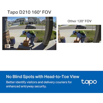 Imagen 2 de Tapo D210 Timbre Inteligente de Video Inalámbrico con Batería 2K