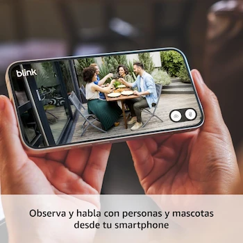 Imagen 4 de Blink Outdoor 4 (4ª Generación, último modelo 2024) - Sistema de 2 Cámaras de Seguridad Inalámbricas HD para Exterior con Visión Nocturna, Detección de Movimiento, Audio Bidireccional, Negro, Sync Module Core Incluido