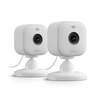 Imagen 2 de Blink Mini 2 Cámara de Seguridad Inteligente para Interior con Enchufe, Visión Nocturna HD a Color, Luz LED Integrada y Audio Bidireccional (Blanca)