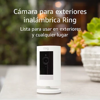Imagen de referencia para Ring Stick Up Cam Battery (3ra Generación) Cámara de Seguridad para Exteriores con Batería Recargable Blanca