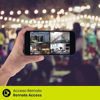 Imagen 2 de Lloyd's LC-1316 Cámara IP Inteligente WiFi 3MP con Seguimiento de Movimiento, Visión Nocturna y Audio Bidireccional Blanca