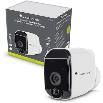 Imagen de referencia para Lloyd's Cámara IP Inteligente Interior y Exterior LC-1274 WiFi Full HD 1080P Blanco