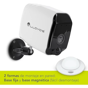 Imagen 3 de Lloyd's Cámara IP Inteligente Interior y Exterior LC-1274 WiFi Full HD 1080P Blanco