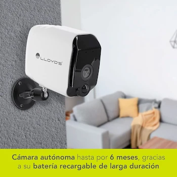 Imagen 5 de Lloyd's Cámara IP Inteligente Interior y Exterior LC-1274 WiFi Full HD 1080P Blanco