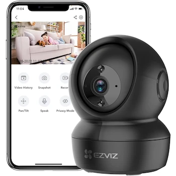 Imagen 2 de EZVIZ C6N Black Cámara de Vigilancia WiFi Interior 1080p Domo PTZ 360° Visión Nocturna Negro