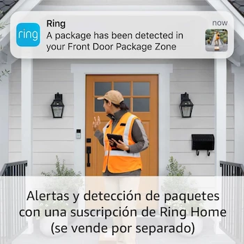 Imagen 4 de Ring Video Doorbell (Modelo 2023, Generación 2) - Cámara Inalámbrica con Video de Cuerpo Completo, Color Bronce Veneciano (Venetian Bronze)