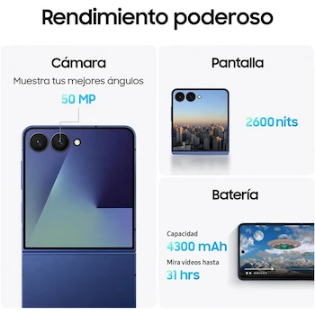 Imagen 5 de Samsung Galaxy Z Flip7 512GB Coral Red Desbloqueado Versión México