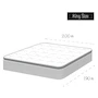 Miniatura de Colchón King Size Restonic Hunter Ortopédico con Euro Pillow