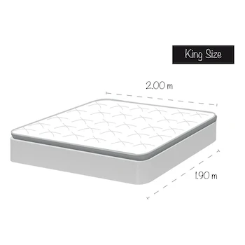 Imagen 5 de Colchón América Sweet King Size Matrimonial Ortopédico con Euro Pillow