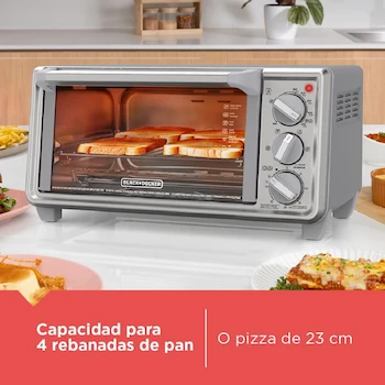 Imagen 4 de Black+Decker Horno Tostador 4 Rebanadas con Tecnología EvenToast TO4130-1SDLA